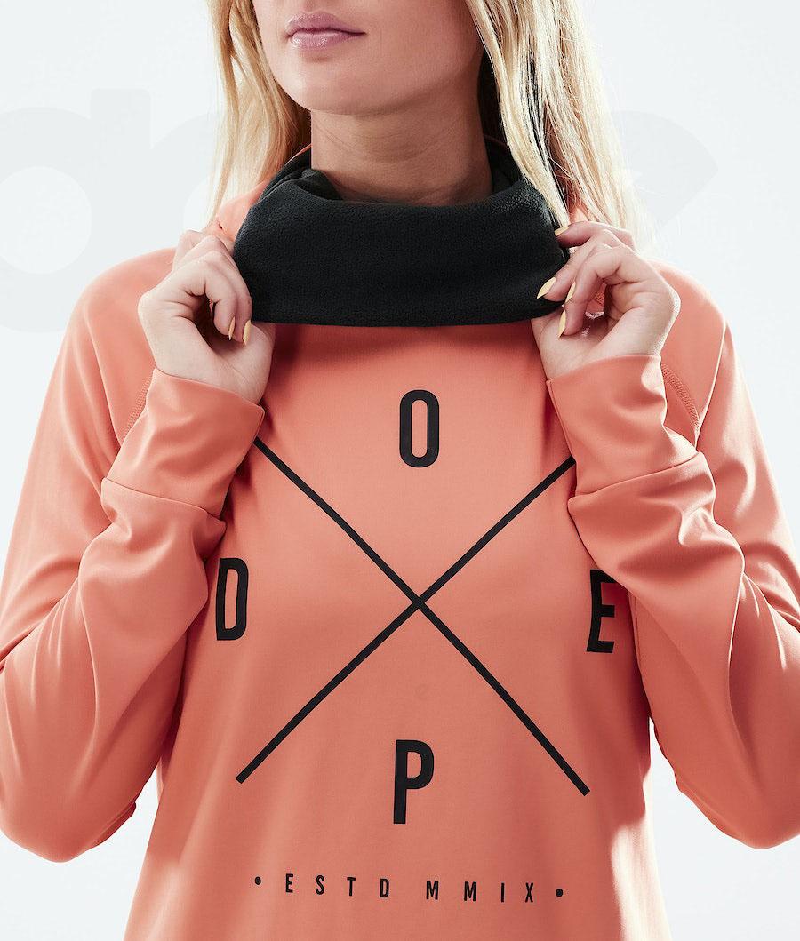 Dope Snuggle W 2X-Up Baselayer Top Dame Orange | DKMA3888