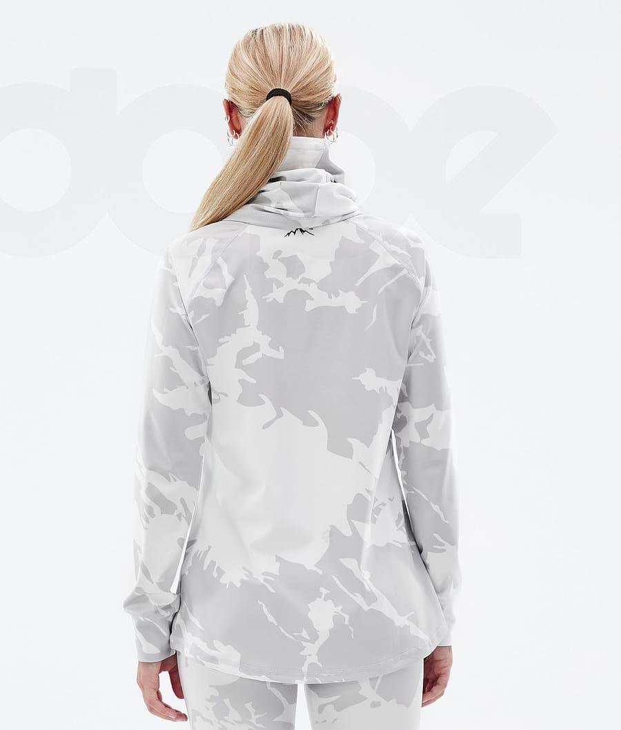 Dope Snuggle W 2X-Up Baselayer Top Dame Grå Camo | DKPQ3896