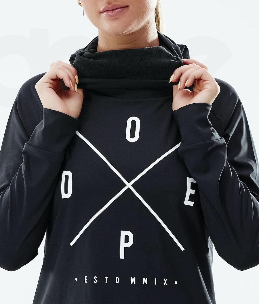 Dope Snuggle W 2X-Up Baselayer Top Dame Sort | DKWY3886