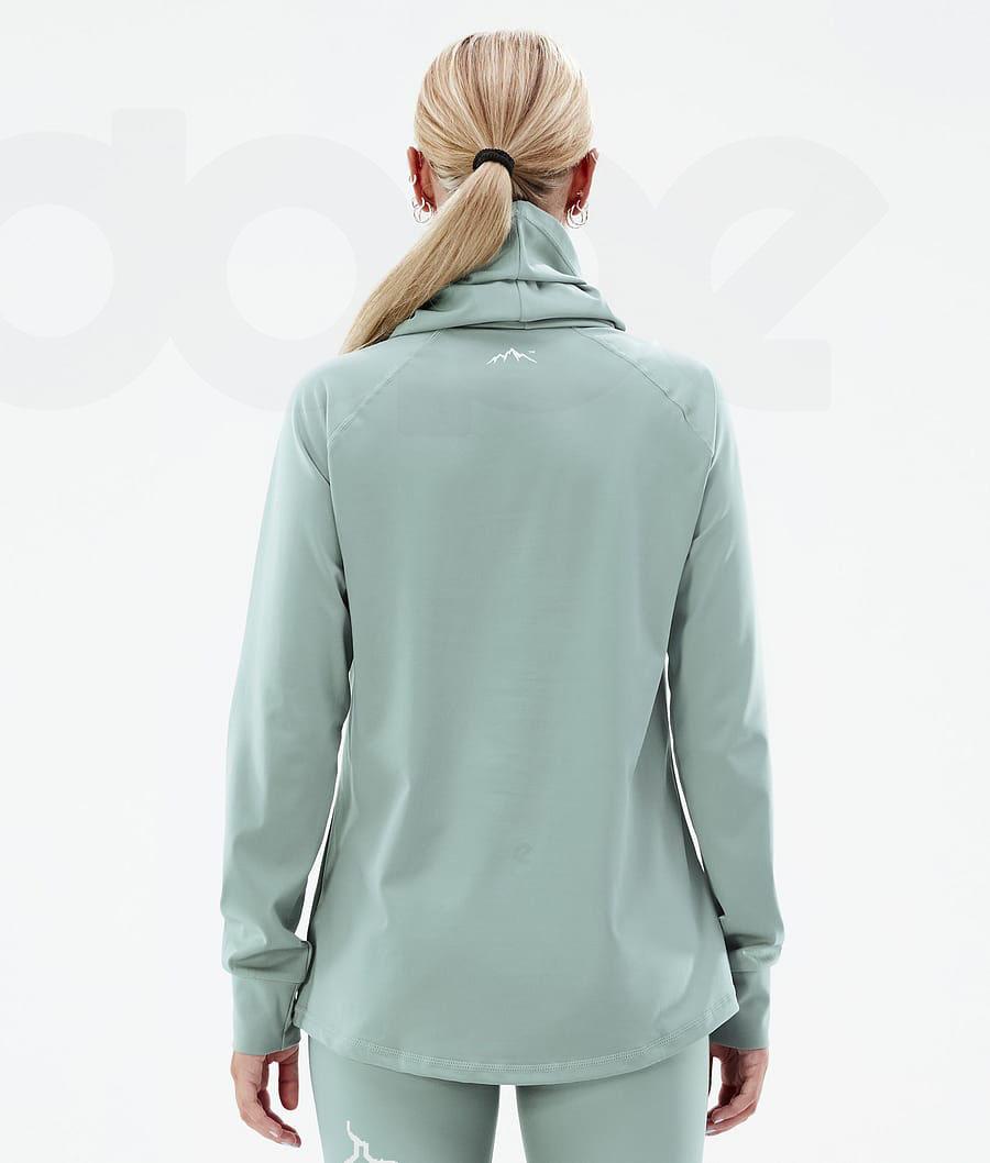 Dope Snuggle W 2X-Up Faded Baselayer Top Dame Grøn | DKFM3899