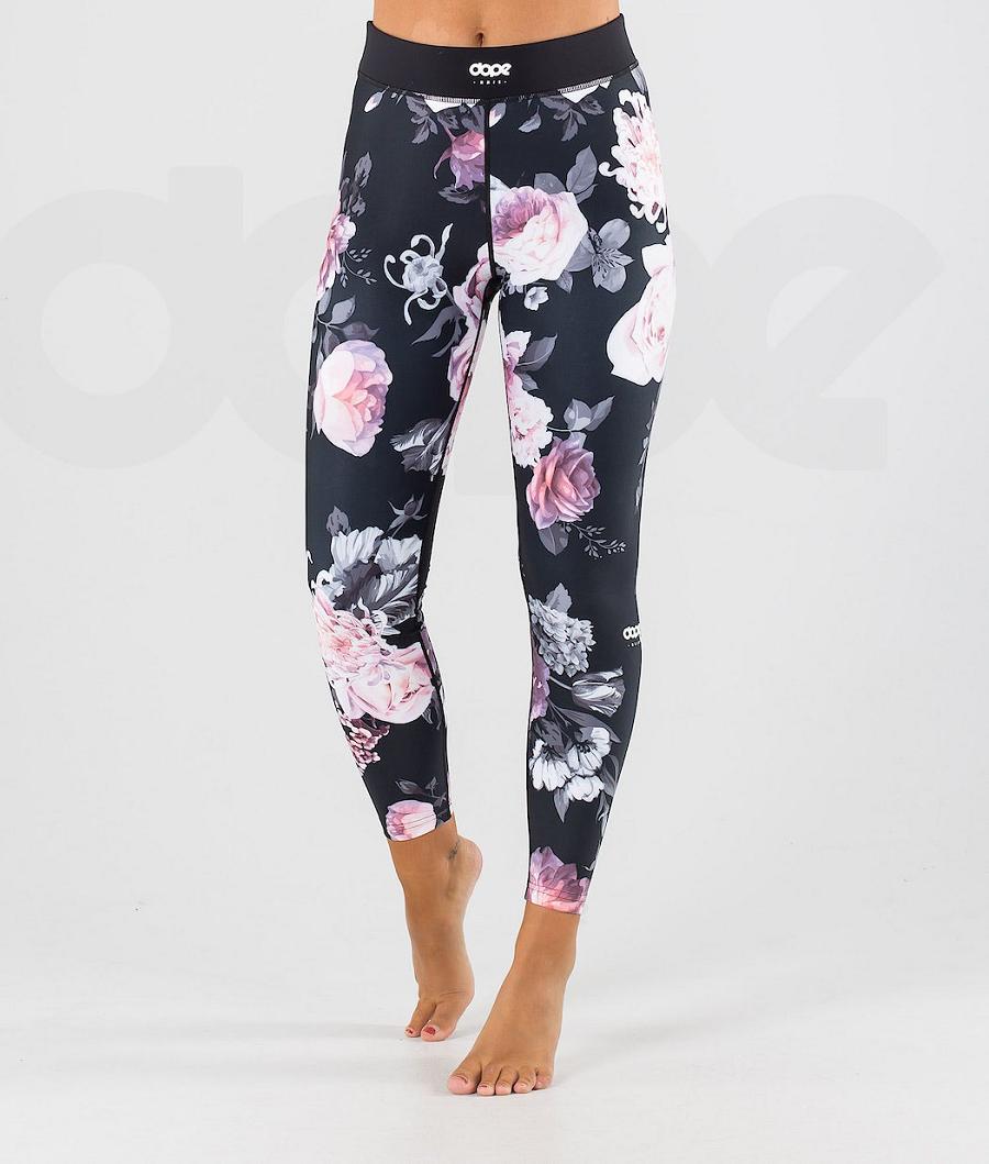 Dope Snuggle W OG Flower Baselayer Tights Dame Lyserød | DKLH3920