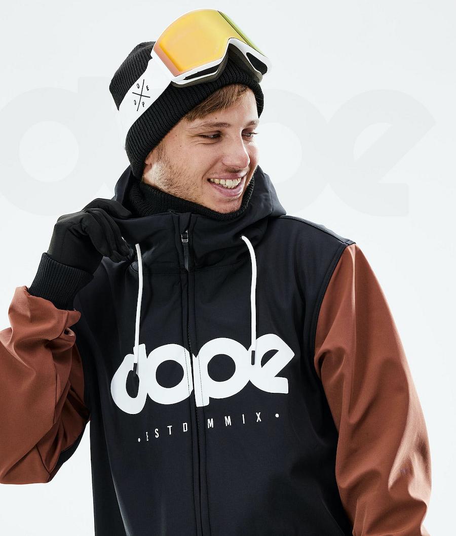 Dope Standard DO Snowboardjakker Herre Sort Brune | DKYU2819