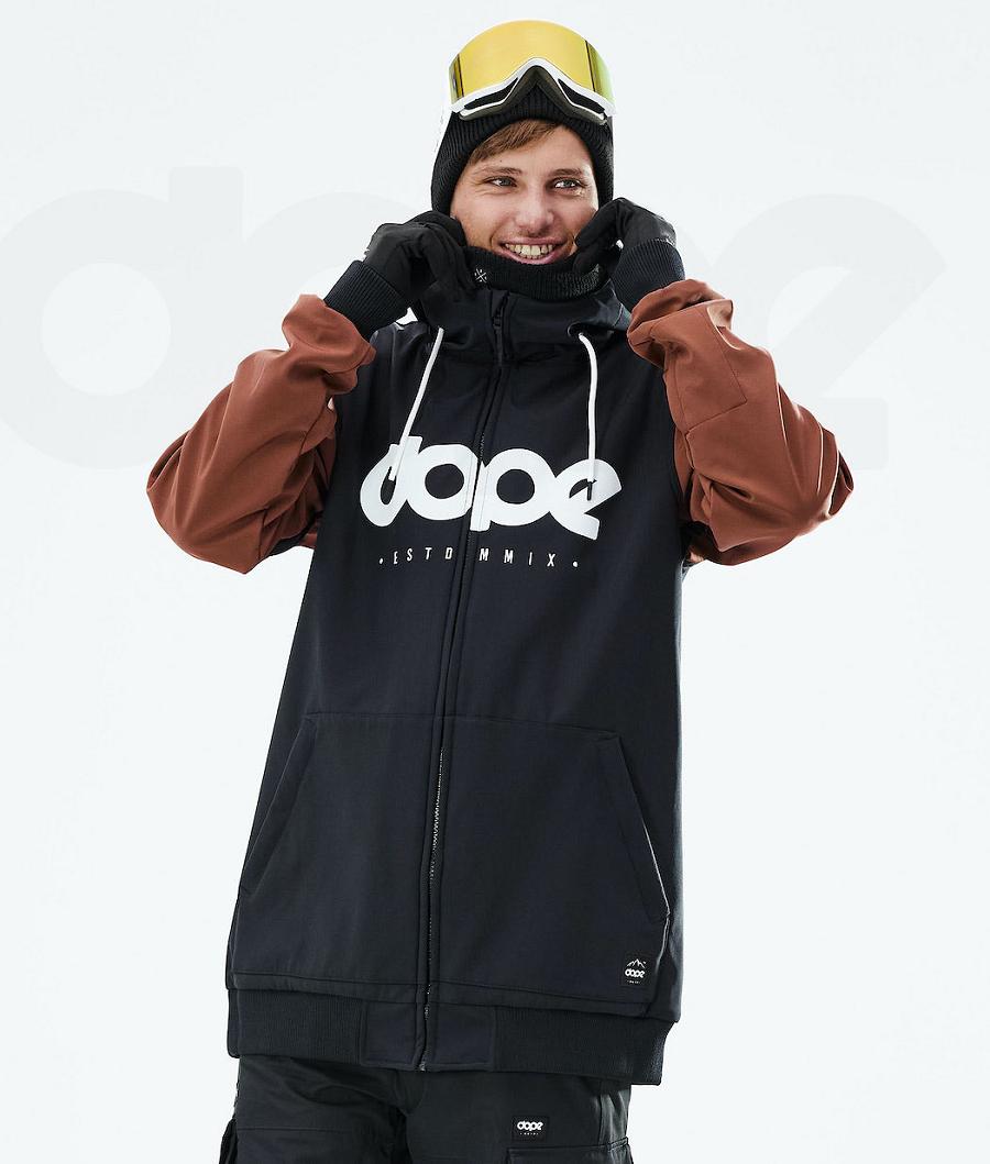 Dope Standard DO Snowboardjakker Herre Sort Brune | DKYU2819