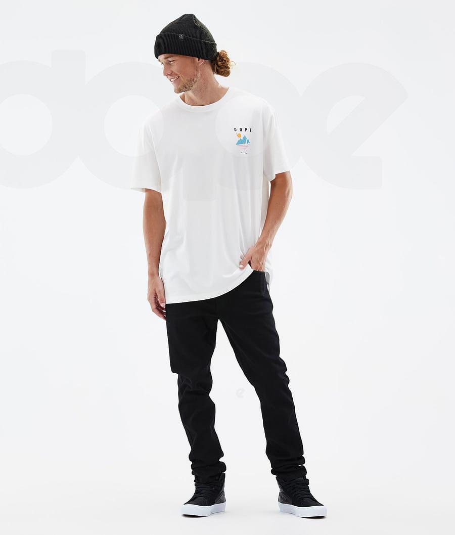 Dope Standard Pine T Shirts Herre Hvide | DKWY2992