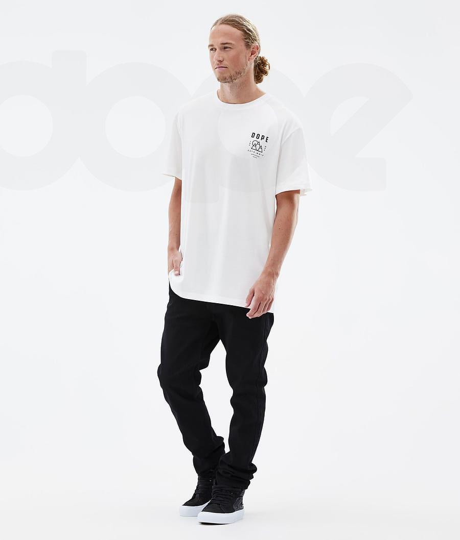 Dope Standard Summit T Shirts Herre Hvide | DKHK2996