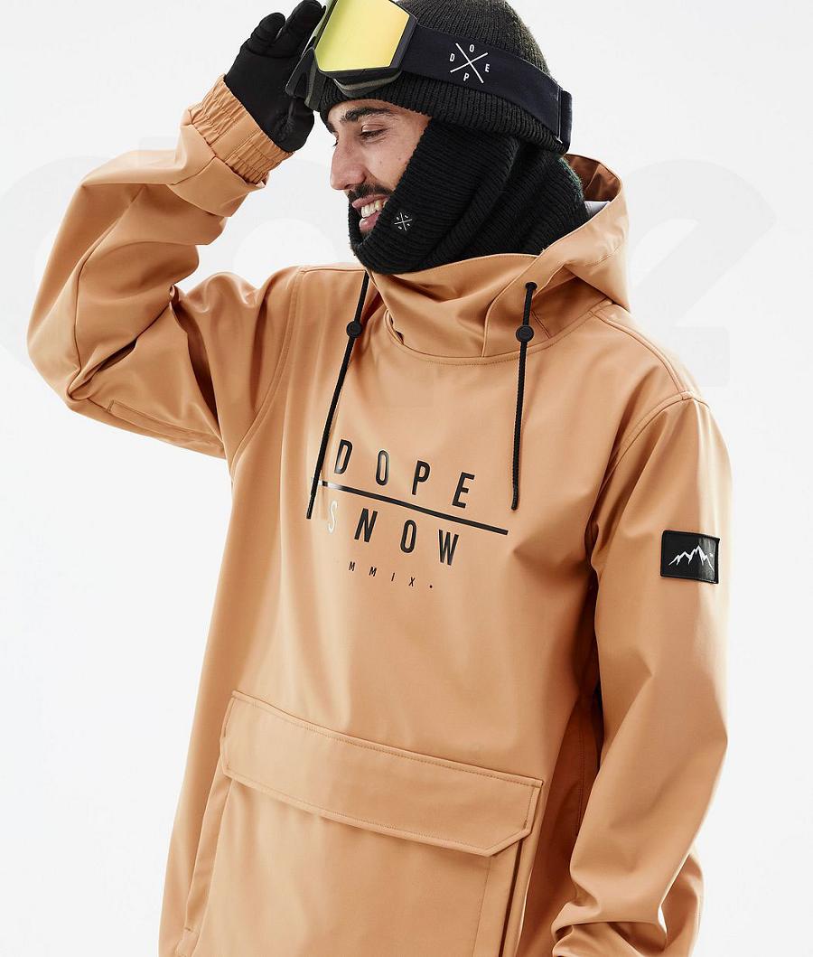 Dope Wylie DS Snowboardjakker Herre Khaki Gul | DKEX2822