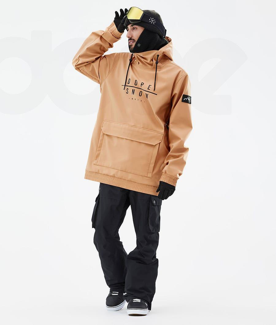 Dope Wylie DS Snowboardjakker Herre Khaki Gul | DKEX2822