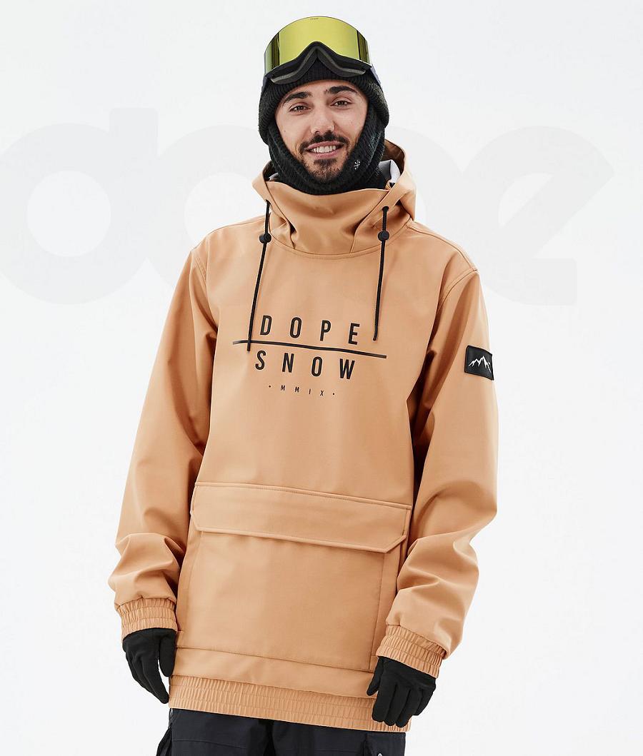 Dope Wylie DS Snowboardjakker Herre Khaki Gul | DKEX2822