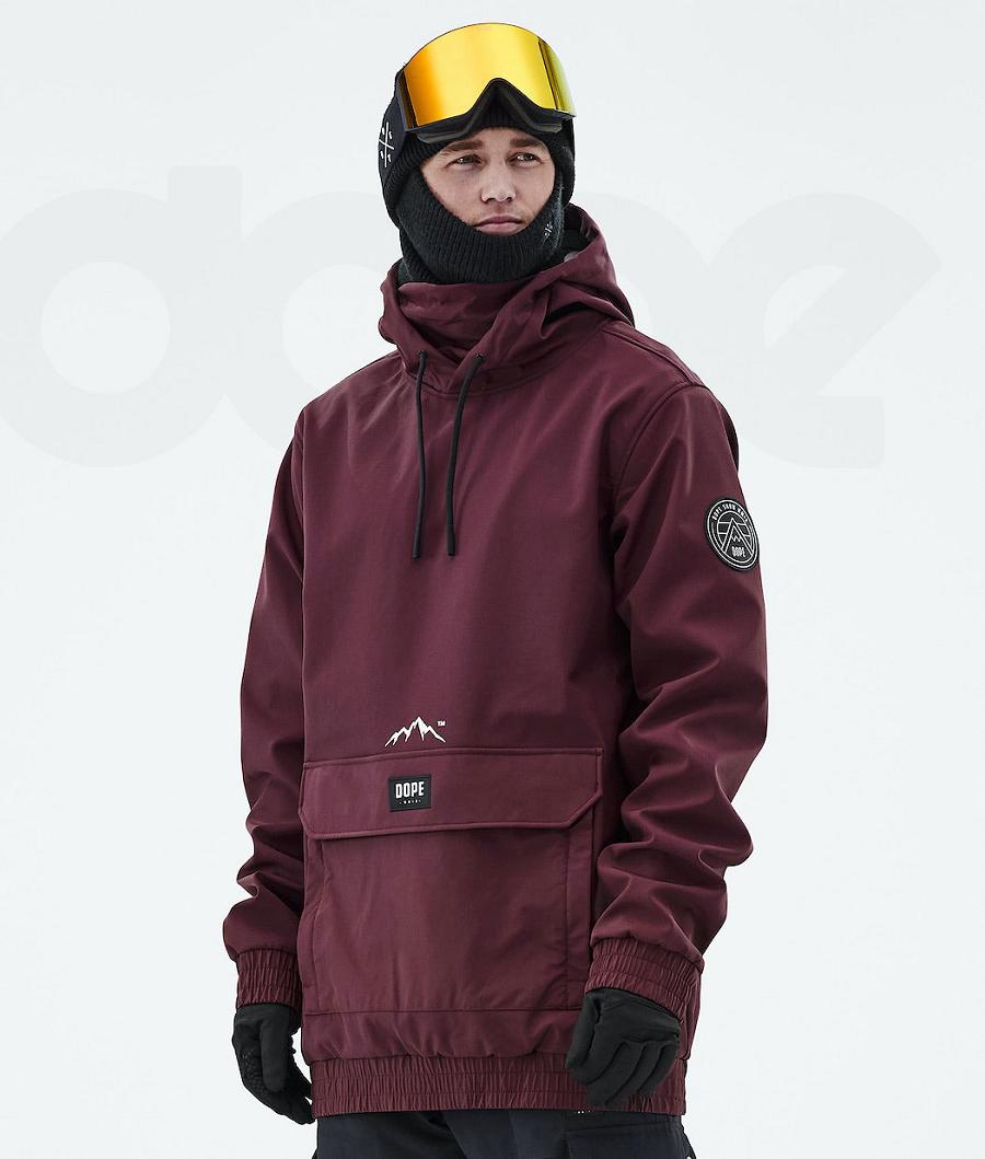 Dope Wylie Patch Snowboardjakker Herre Bordeaux | DKZG2831