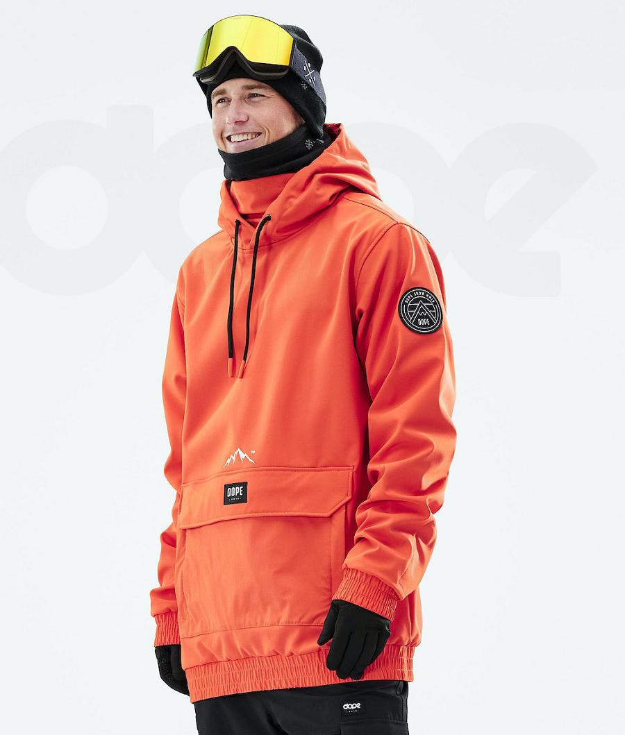 Dope Wylie Patch Snowboardjakker Herre Orange | DKVD2828