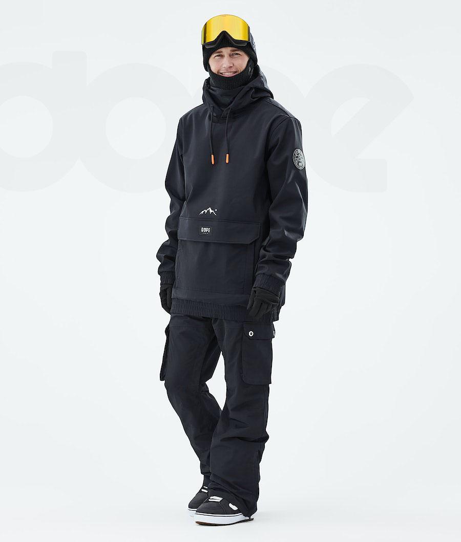 Dope Wylie Patch Snowboardjakker Herre Sort | DKLH2832