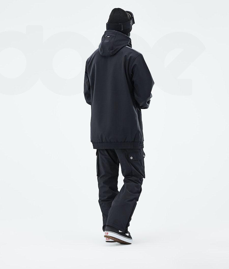 Dope Wylie Patch Snowboardjakker Herre Sort | DKLH2832