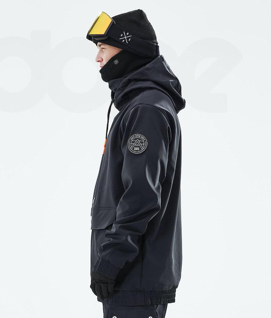 Dope Wylie Patch Snowboardjakker Herre Sort | DKLH2832