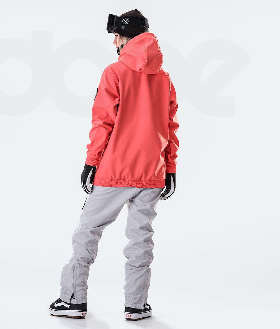 Dope Wylie W 10k Capital Snowboardjakker Dame Rød | DKGL3509