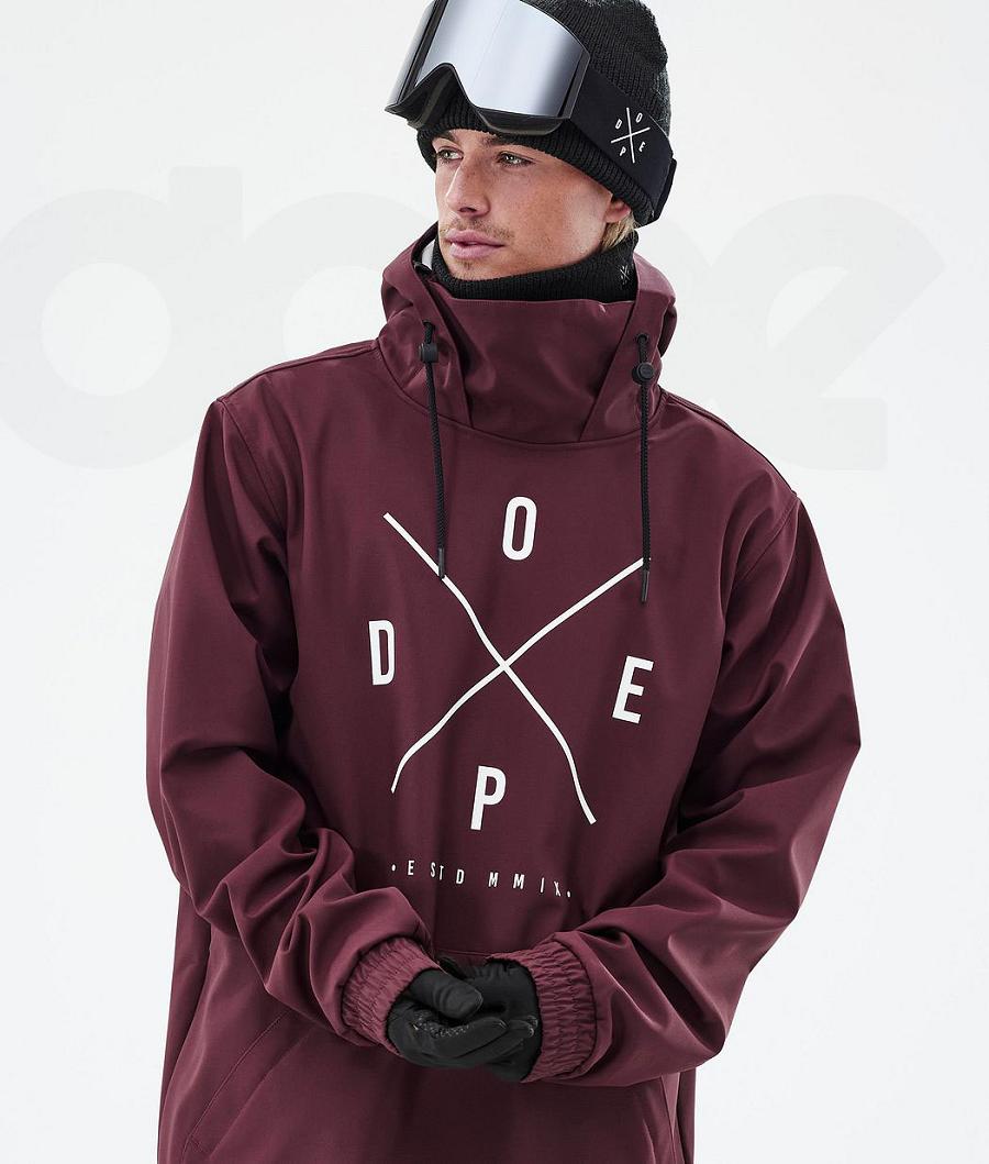 Dope Yeti 2X-Up Snowboardjakker Herre Bordeaux | DKRW2848