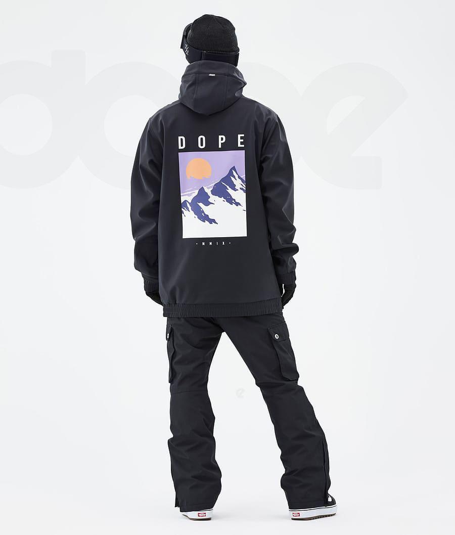 Dope Yeti Peak Snowboardjakker Herre Sort | DKQZ2851