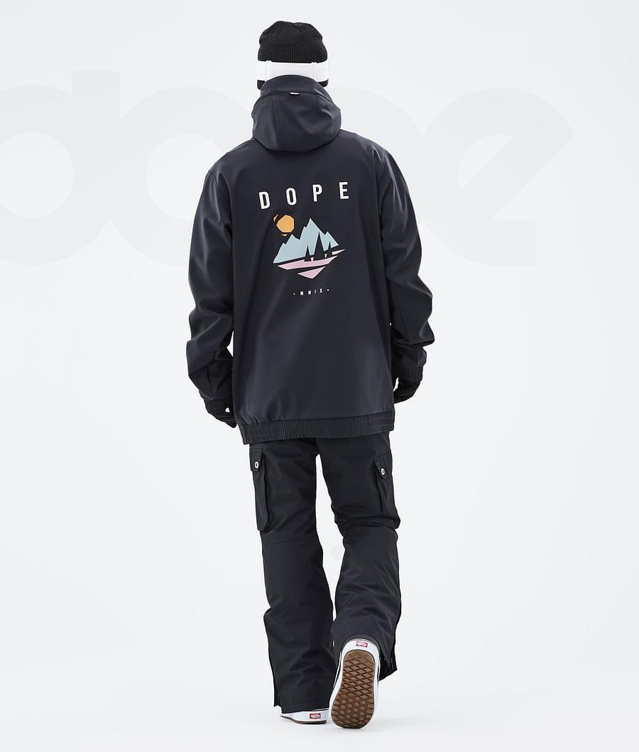 Dope Yeti Pine Snowboardjakker Herre Sort | DKMA2852