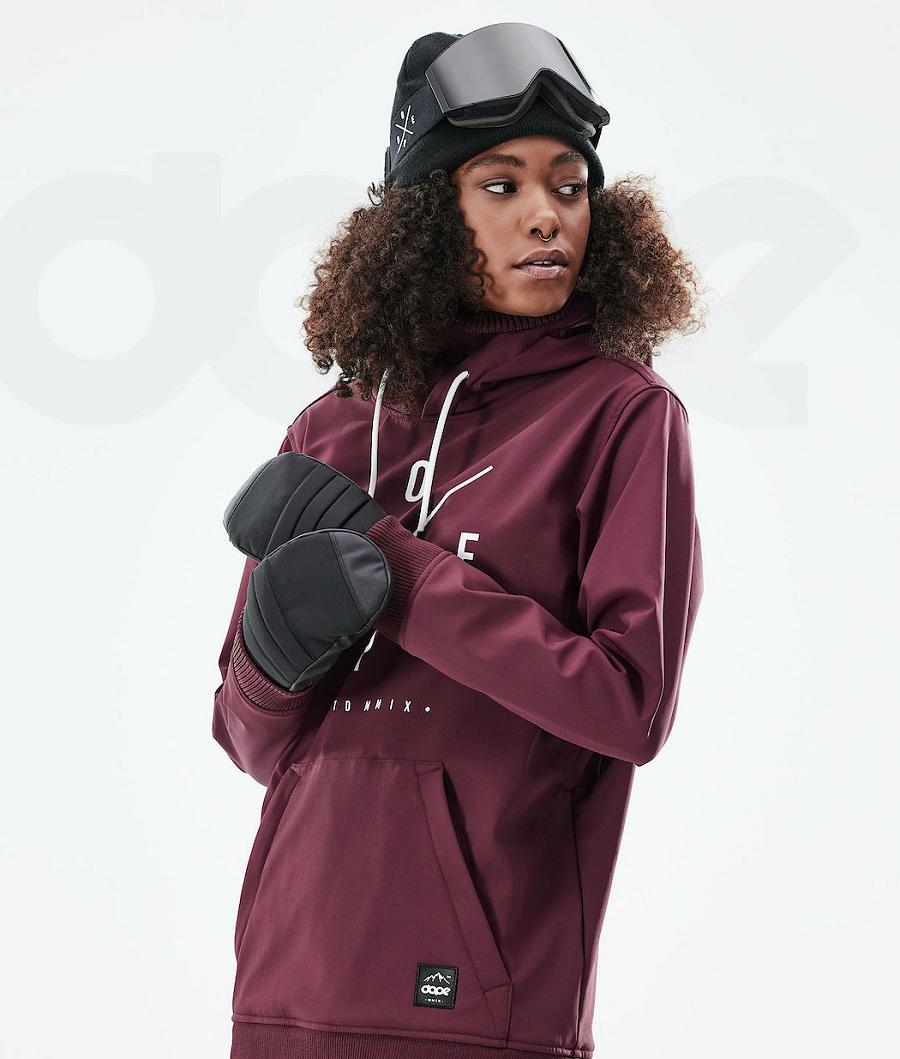 Dope Yeti W 10k Snowboardjakker Dame Bordeaux | DKNB3525