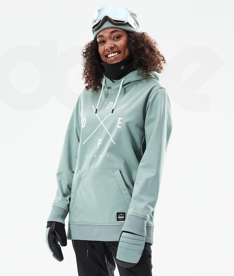 Dope Yeti W 10k Snowboardjakker Dame Grøn | DKMA3524