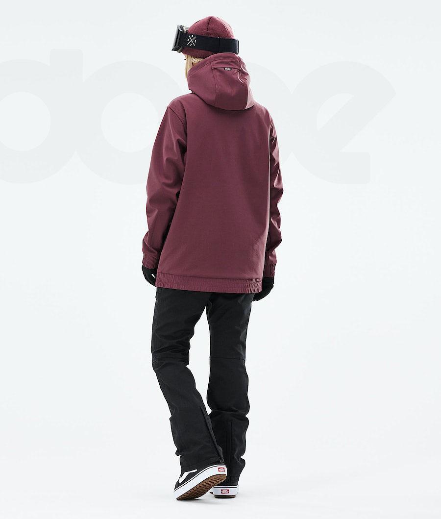 Dope Yeti W 2021 2X-Up Snowboardjakker Dame Bordeaux | DKDN3529