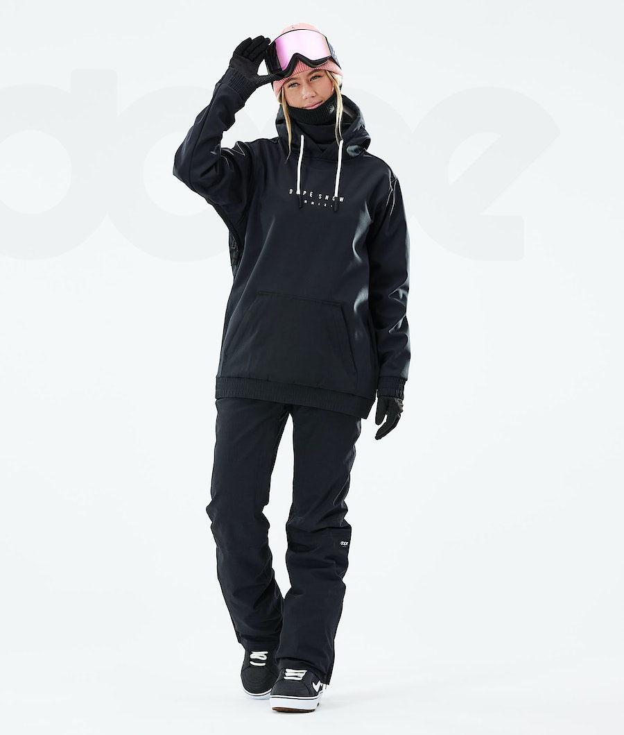 Dope Yeti W 2021 Range Snowboardjakker Dame Sort | DKSO3530