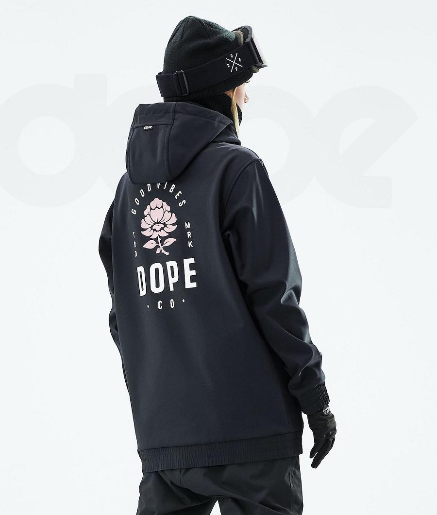 Dope Yeti W 2021 Rose Snowboardjakker Dame Sort | DKGL3534