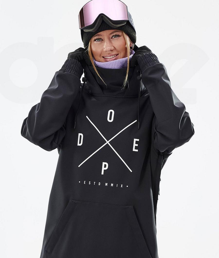 Dope Yeti W 2X-Up Snowboardjakker Dame Sort | DKPQ3539