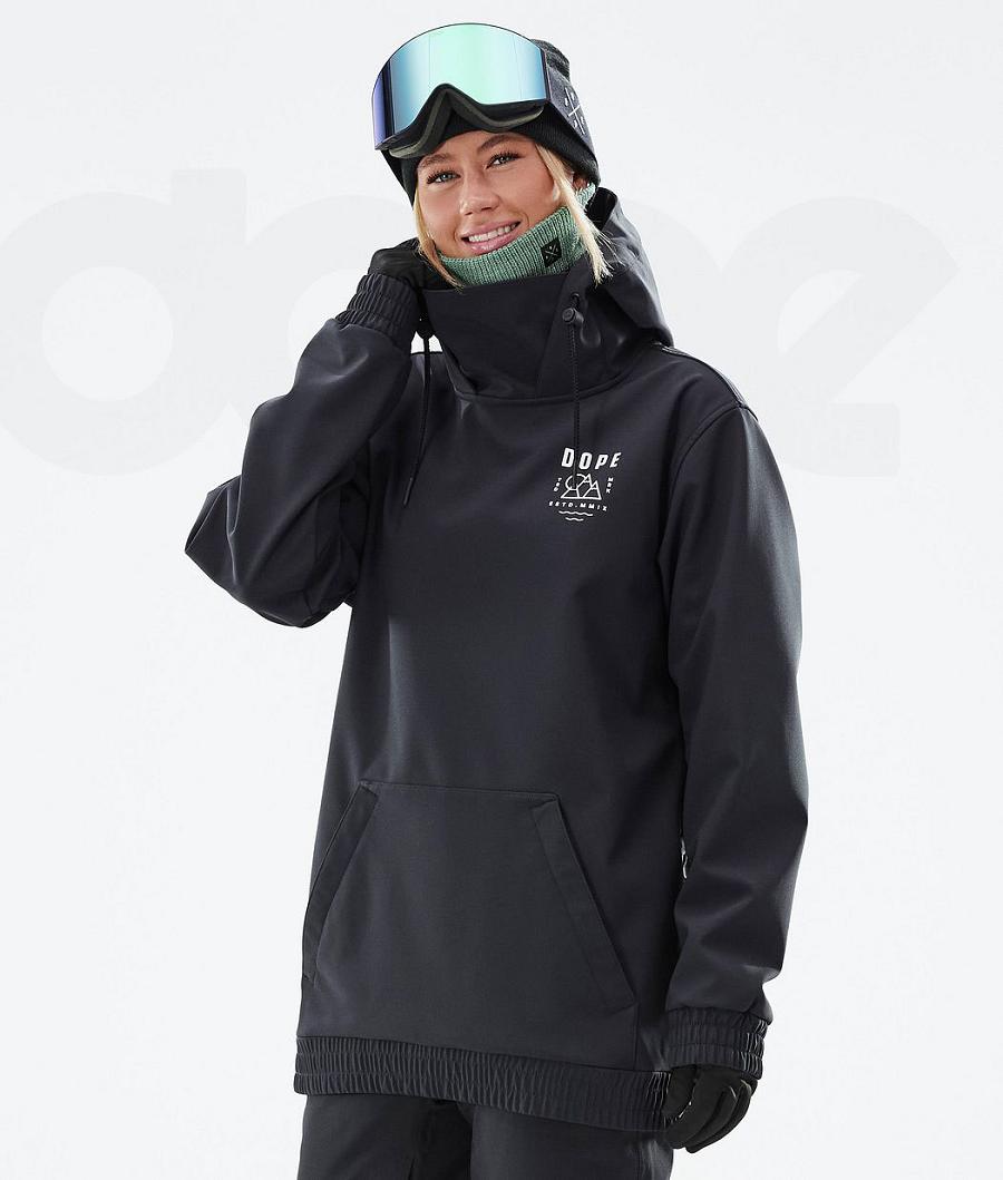 Dope Yeti W Summit Snowboardjakker Dame Sort | DKMA3549