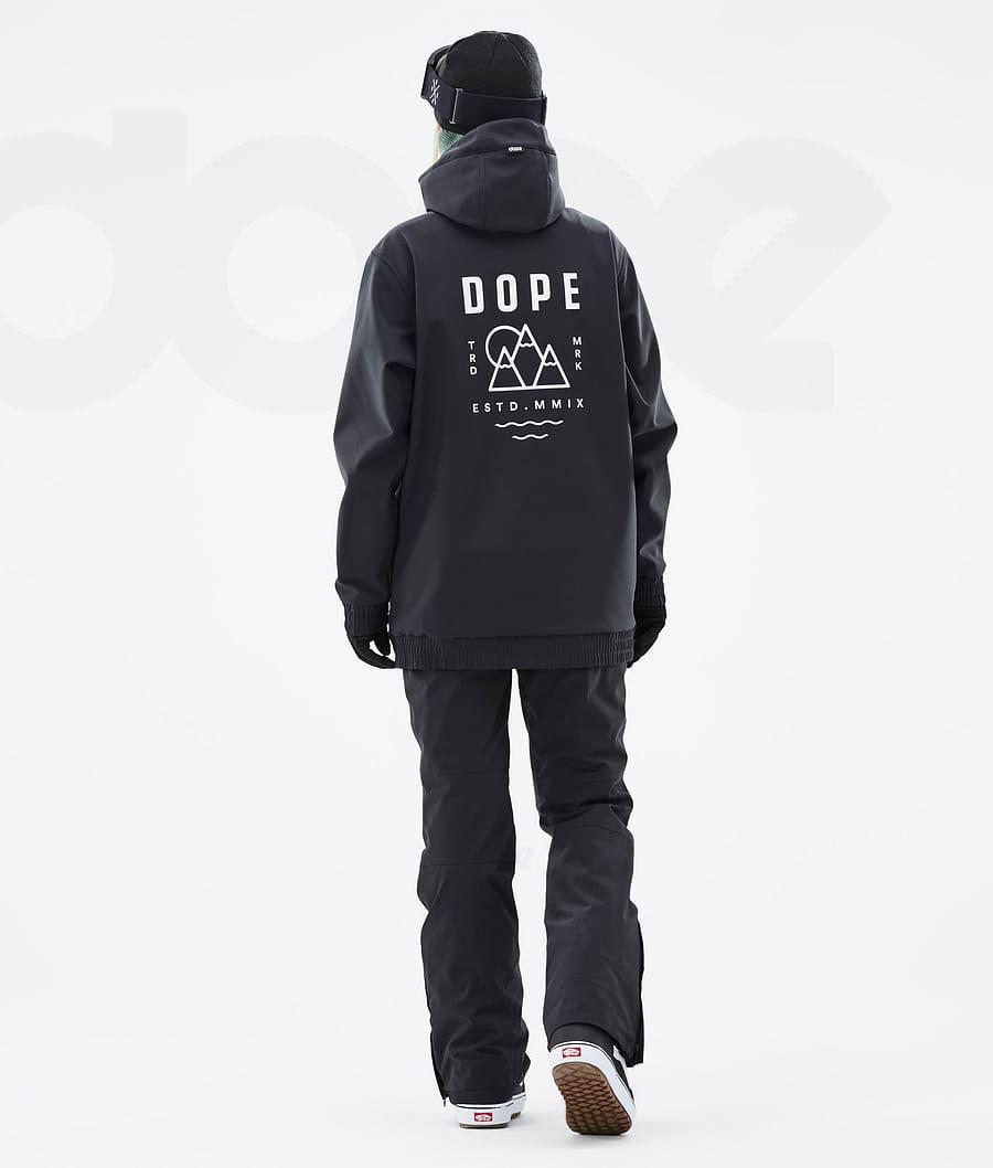 Dope Yeti W Summit Snowboardjakker Dame Sort | DKMA3549